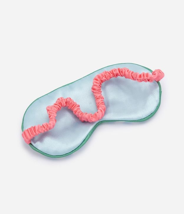 Almohadón para el Cuello y Máscara Satinada con Rayas 4