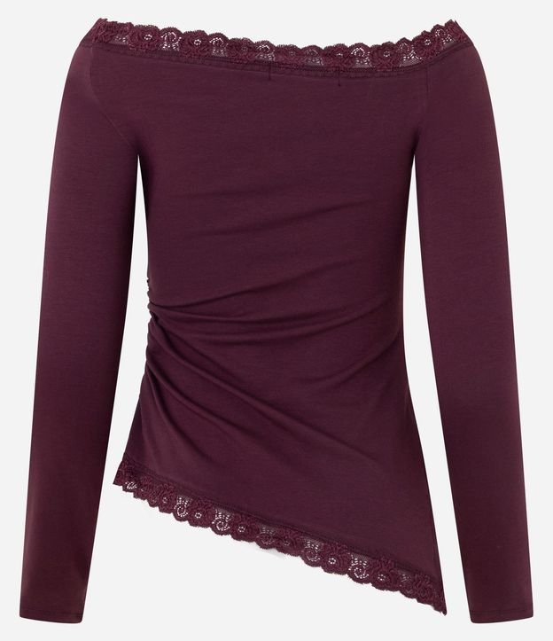 Blusa en Algodón con Escote y Ruedo de Encajes 8