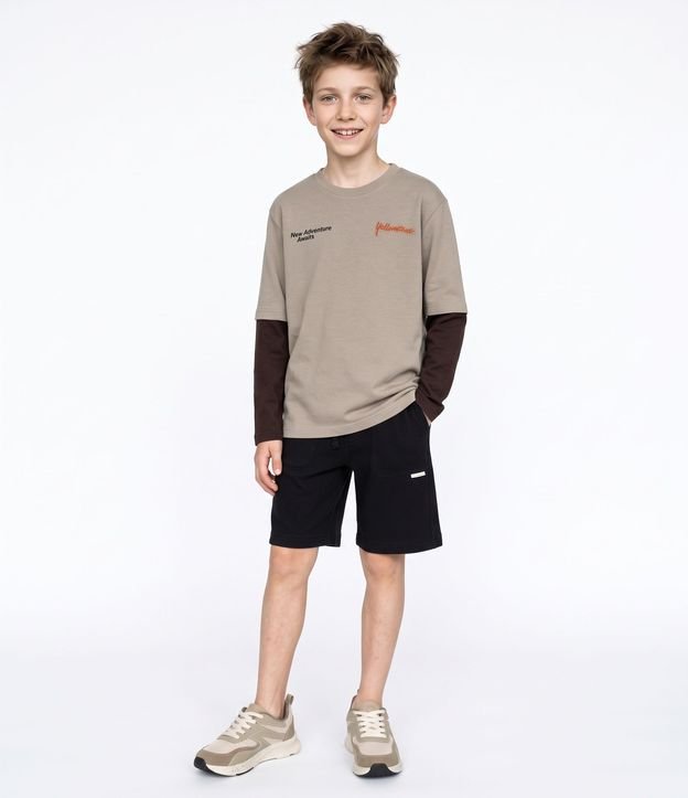 Remera Infantil con Estampa de Montaña Patagonia – Talle 5 a 14 años
