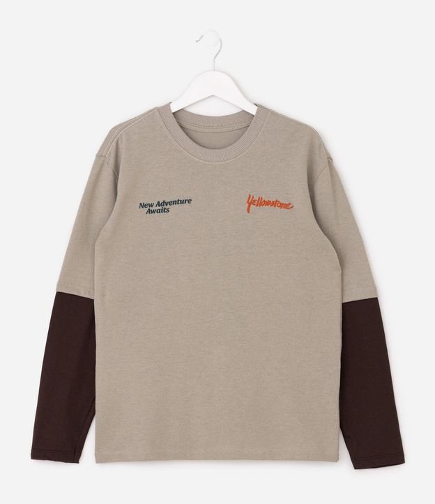 Remera Infantil con Estampa de Montaña Patagonia – Talle 5 a 14 años