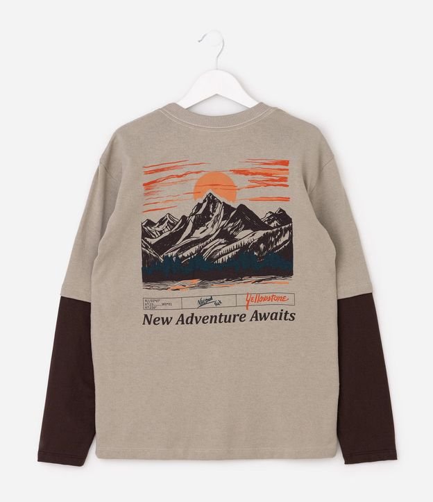 Remera Infantil con Estampa de Montaña Patagonia – Talle 5 a 14 años 2