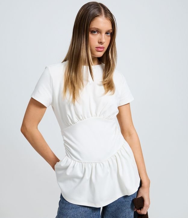 Blusa en Ponto Roma con Recorte Corsetado 3