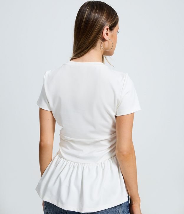 Blusa en Ponto Roma con Recorte Corsetado 4