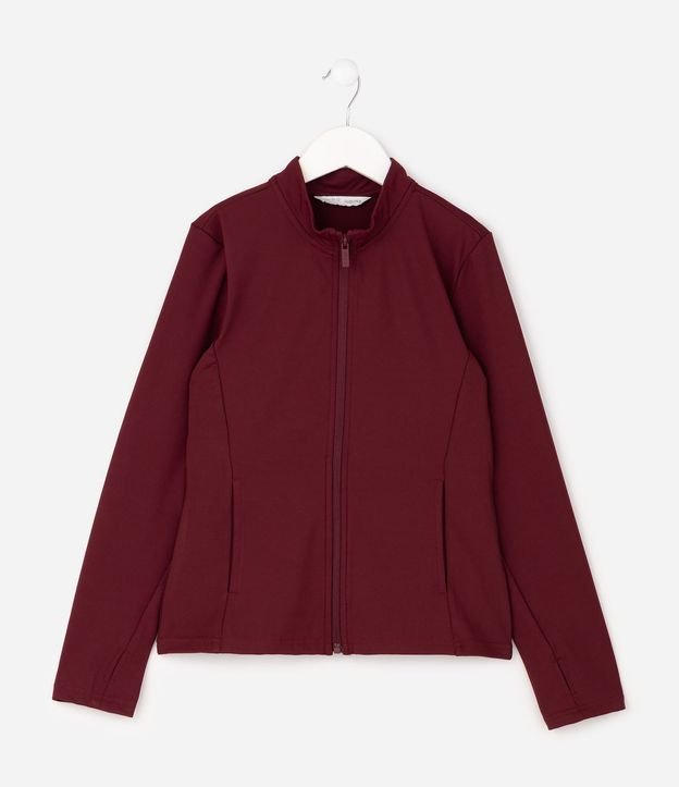 Campera Deportiva Ajustada con Cremallera Infantil - Talle 5 a 16 años 2