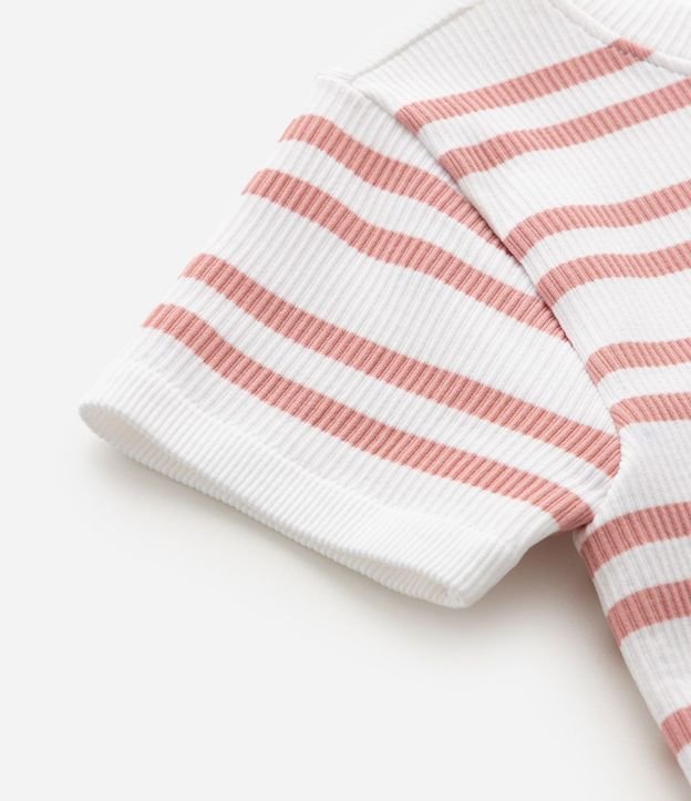 Remera Infantil en Poliamida con Estampado Rayada - Talle 5 A 14 años 5