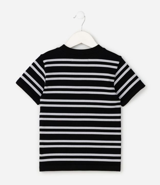 Remera Infantil en Poliamida con Estampado Rayada - Talle 5 A 14 años 3