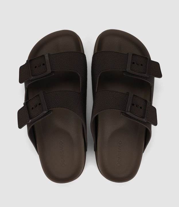 Ojota Slide Liso con Hebillas Ajustables 3