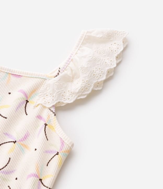 Blusa Infantil en Algodón Estampado Tropical - Talle 5 a 14 años 5