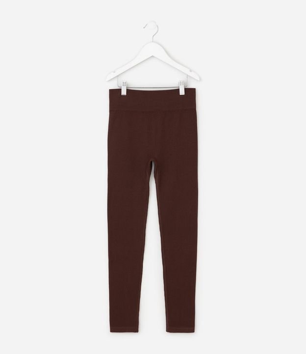 Pantalón Legging sin Costura en Poliamida con Cintura Ancha - Talle 5 a 14 años 5