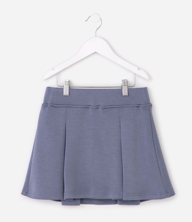 Pollera con Pliegues y Toque Suave Infantil - Talle 7 a 16 años 3