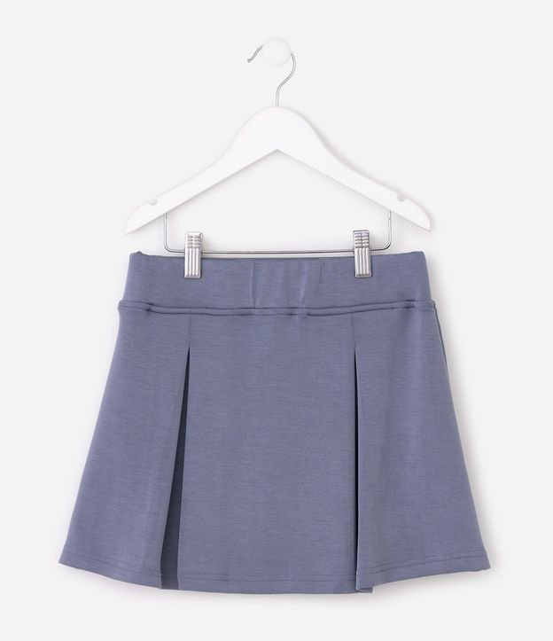 Pollera con Pliegues y Toque Suave Infantil - Talle 7 a 16 años 4