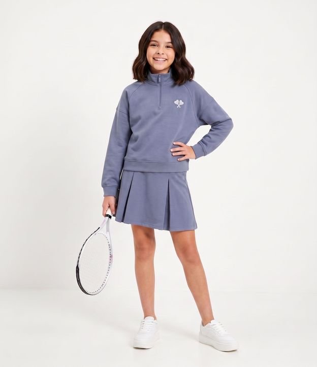 Campera Algodón Infantil en Modal Bordado - Talle 7 -a 16 años