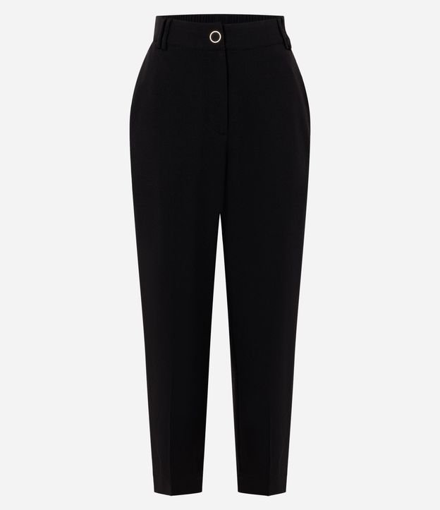 Pantalón Carrot en Crepé con Cintura Elástica