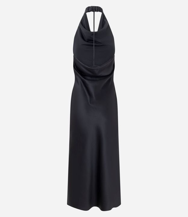 Vestido New Midi en Satén con Escote Degagê 6