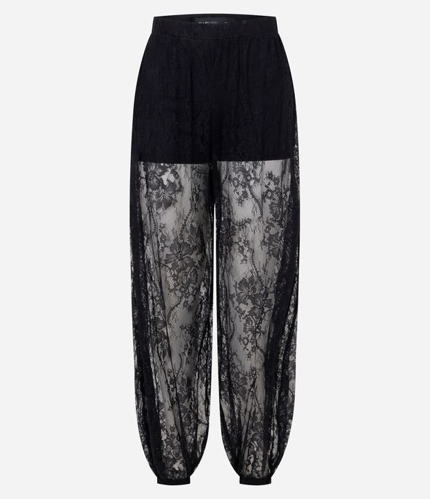 Pantalón Aladin en Encaje con Cintura Elástica 6