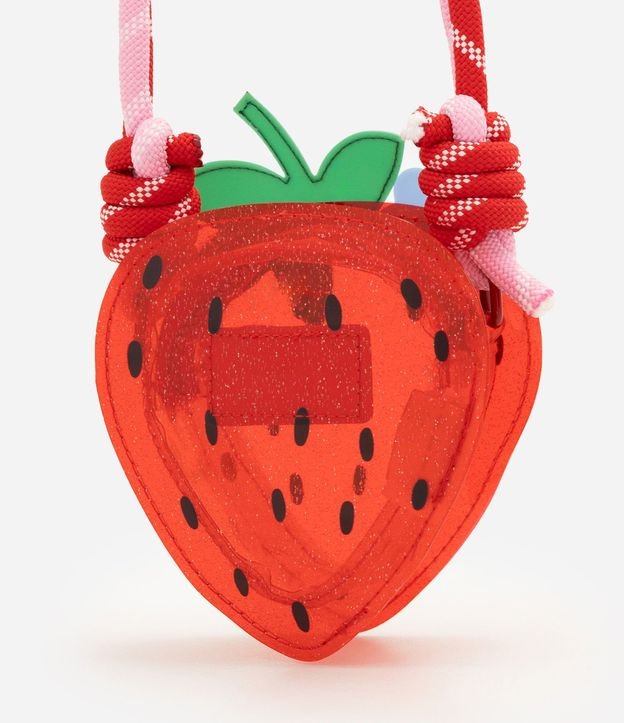 Cartera Transversal Infantil con Formato de Frutilla - Talle U 3