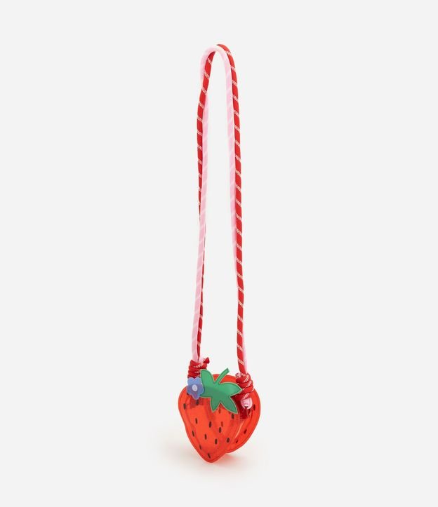 Cartera Transversal Infantil con Formato de Frutilla - Talle U 4