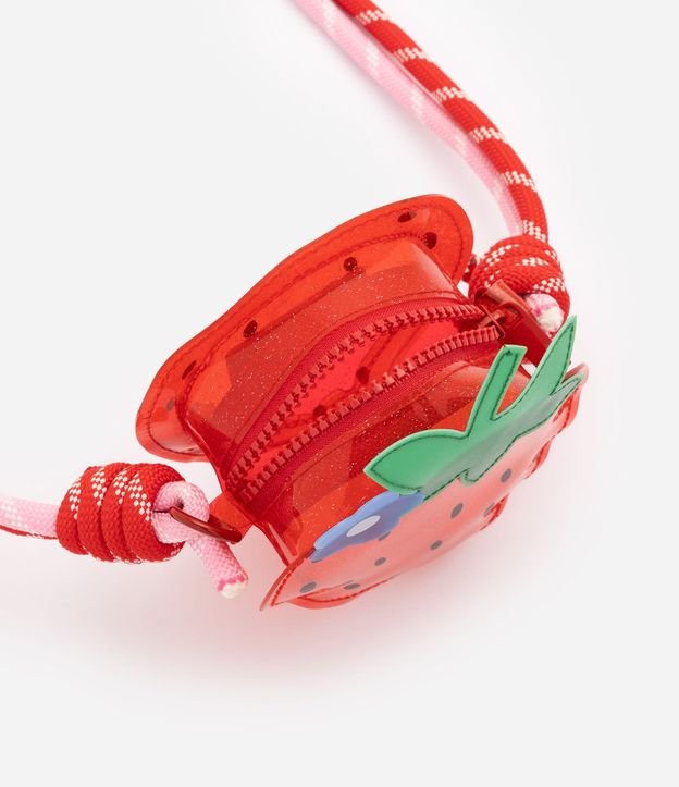 Cartera Transversal Infantil con Formato de Frutilla - Talle U 5