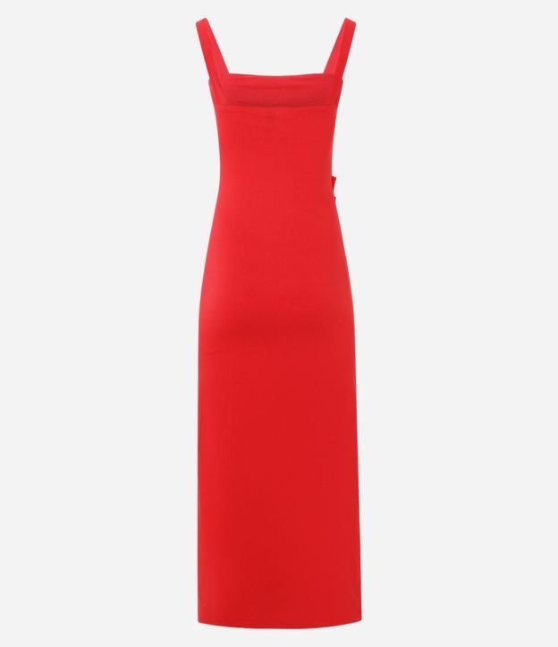 Vestido Midi en Bengalina con Fruncido Lateral 7