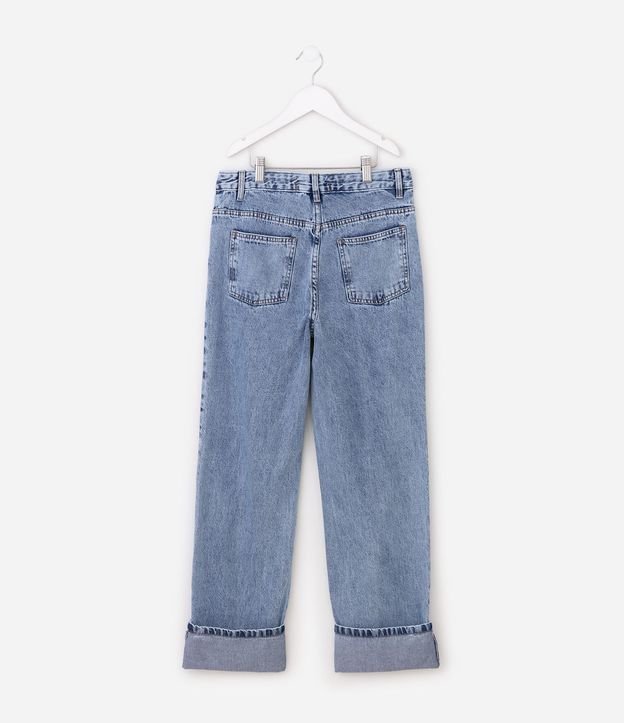 Pantalón Infantil en Jeans con Bordado de Cereza – Talle 7 a 16 años 3