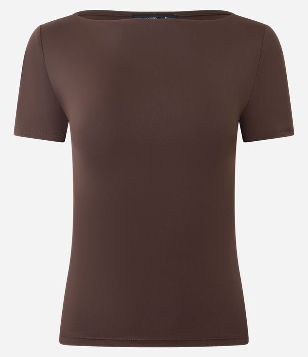 Blusa Regular en Poliamida con Escote Bote 2