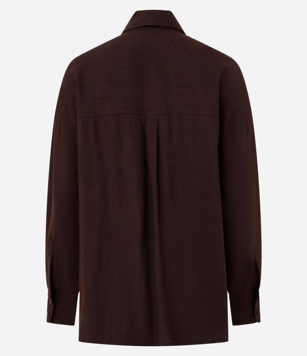 Camisa Oversized en Viscolino con Puños Ajustados 2