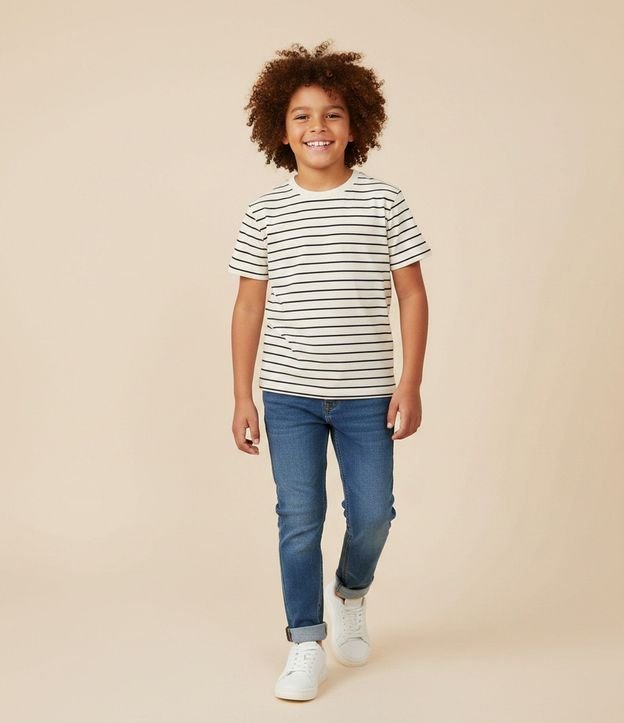 Remera Infantil Rayas en Relieve – Talle 5 a 14 años
