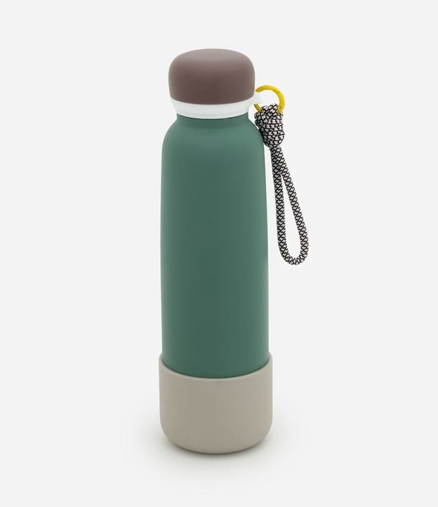 Botella Térmica en Acero Inoxidable con Asa de Silicone 750ml