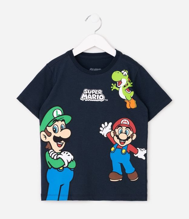 Remera Infantil Manga Corta Estampa de Super Mario – Talle 4 a 10 años 2