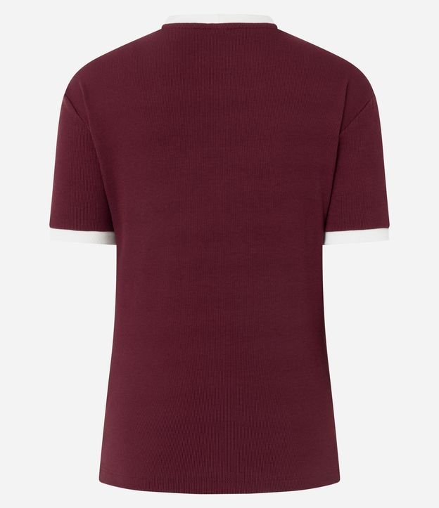 Blusa Manga Corta en Rib con Botones en el Hombro 7
