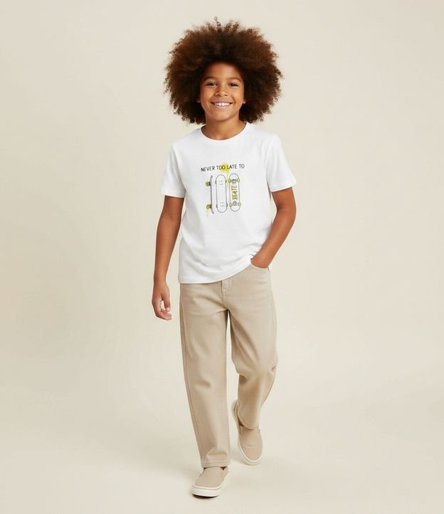 Pantalón Infantil Baggy en Sarga - Talle 7 a 14 años
