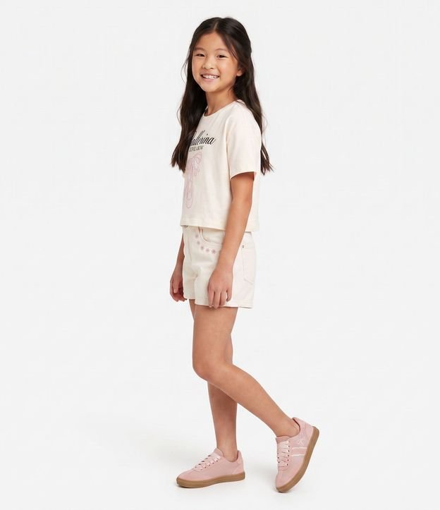 Remera Infantil Boxy con Estampa de Ballerina – Talle 5 a 14 años