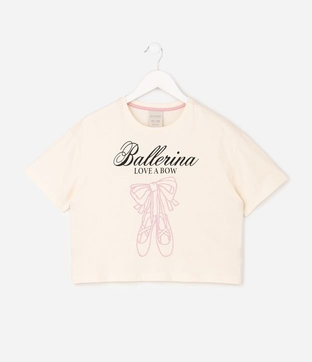 Remera Infantil Boxy con Estampa de Ballerina – Talle 5 a 14 años 4