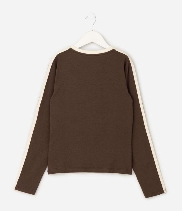 Remera Infantil con Lettering y Friso Lateral – Talle 5 a 14 años 3
