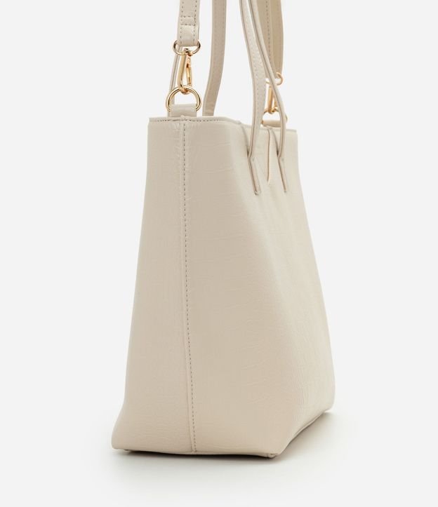 Cartera Shopper Grande con Asa Larga y Textura Crocco 2