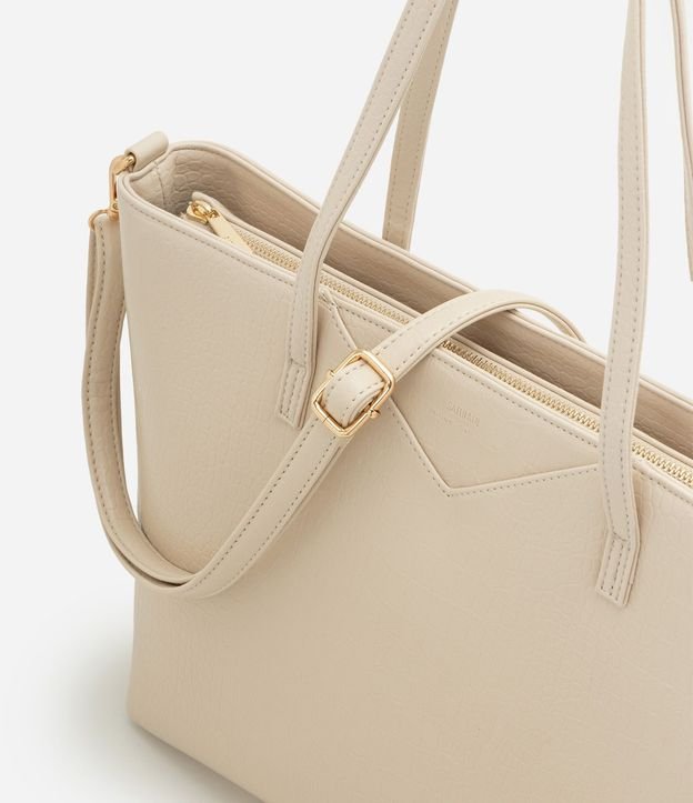 Cartera Shopper Grande con Asa Larga y Textura Crocco 5