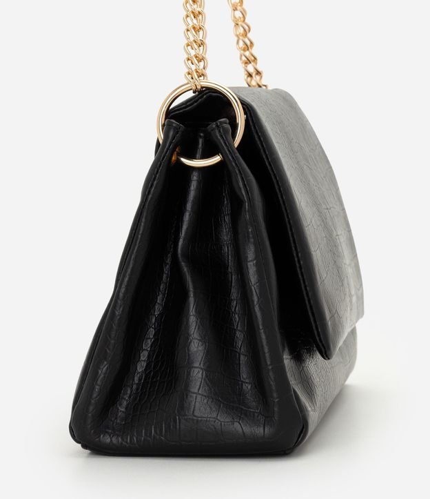 Cartera Shoulder Grande con Correa de Cadena y Metales en Light Gold 2
