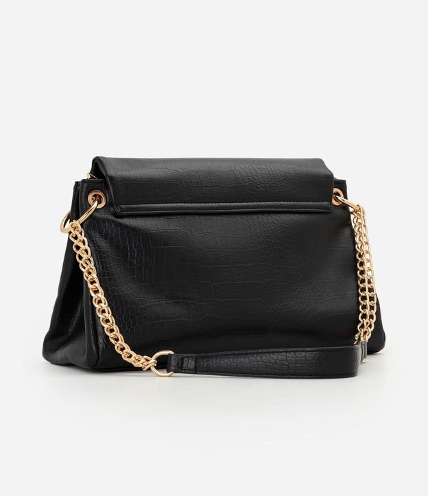 Cartera Shoulder Grande con Correa de Cadena y Metales en Light Gold 3