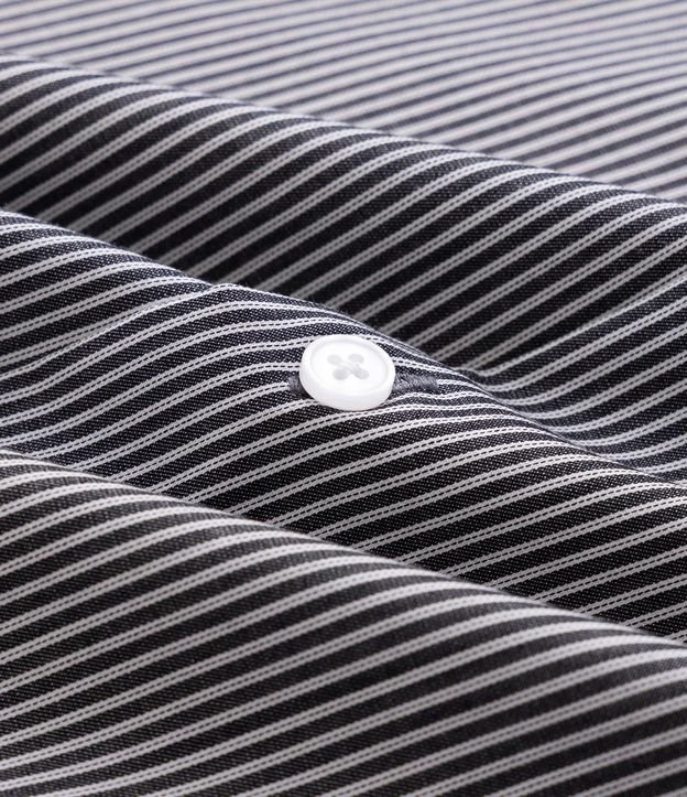 Camisa Regular Rayada en Fibra de Seda 3