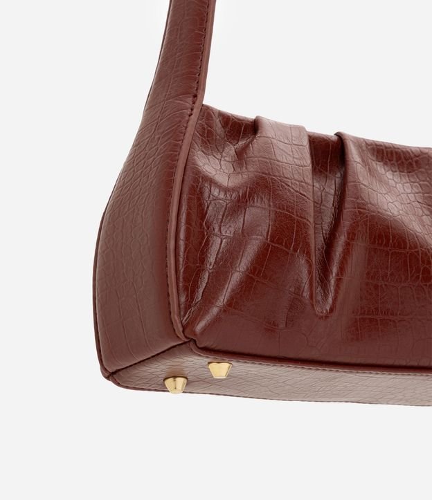 Cartera Baguette en PU con Textura Crocco 4