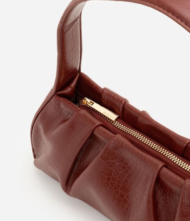 Cartera Baguette en PU con Textura Crocco 6
