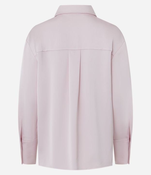Camisa Satinada con Cuello Clásico 7