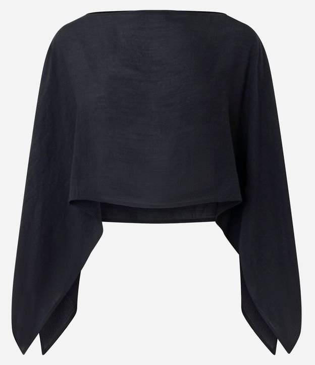 Blusa Capa Over con Textura Slub 5