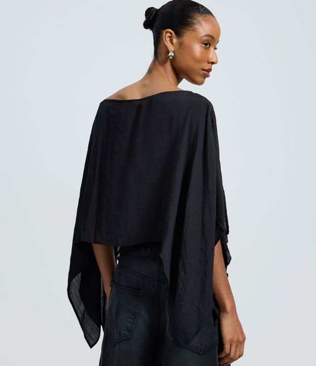Blusa Capa Over con Textura Slub 4