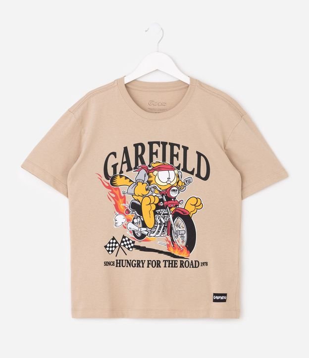Remera Relaxed Garfield On The Road - Talle 5 a 14 años 2