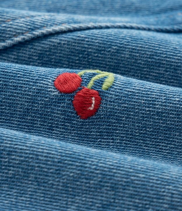 Salopete Evase Infantil con Bordado de Cerezas – Talle 1 a 6 años 4