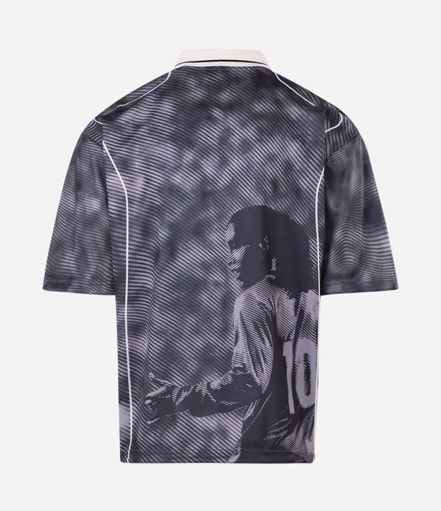 Remera Boxy en Jacquard con Estampa de Ronaldinho Bruxo 5