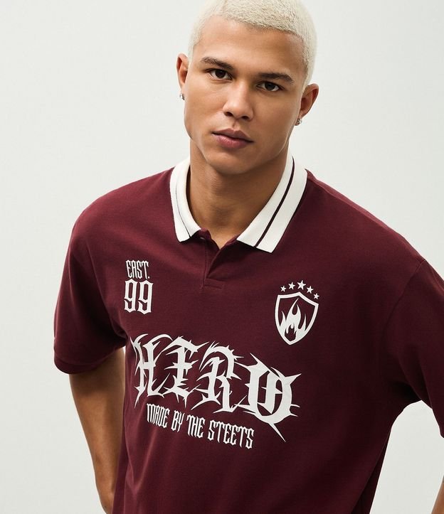Remera Boxy en Piquet con Estampa Delantera
