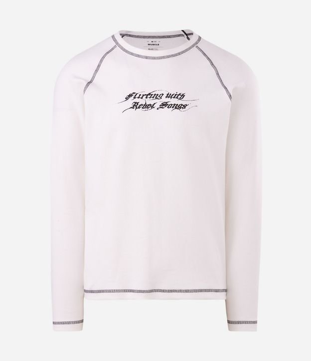 Remera Muscle en Rib con Lettering Delantero 5