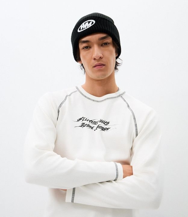 Remera Muscle en Rib con Lettering Delantero 1